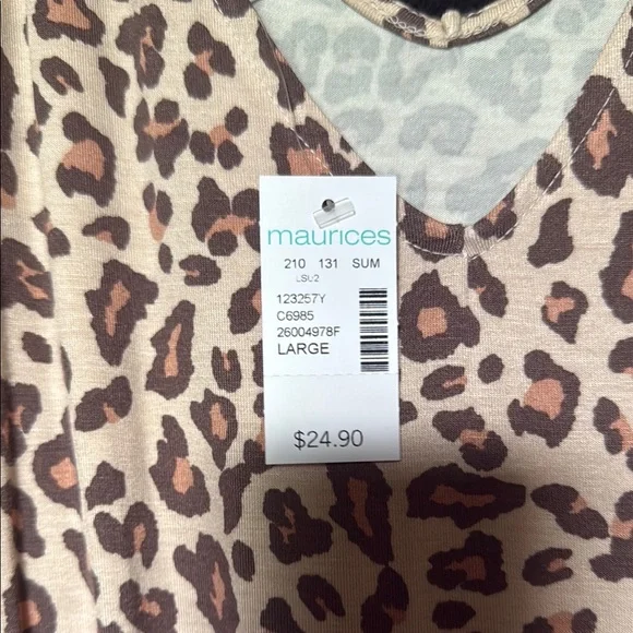 Maurices Leopard Print Maxi Dress - Picture 4 of 4